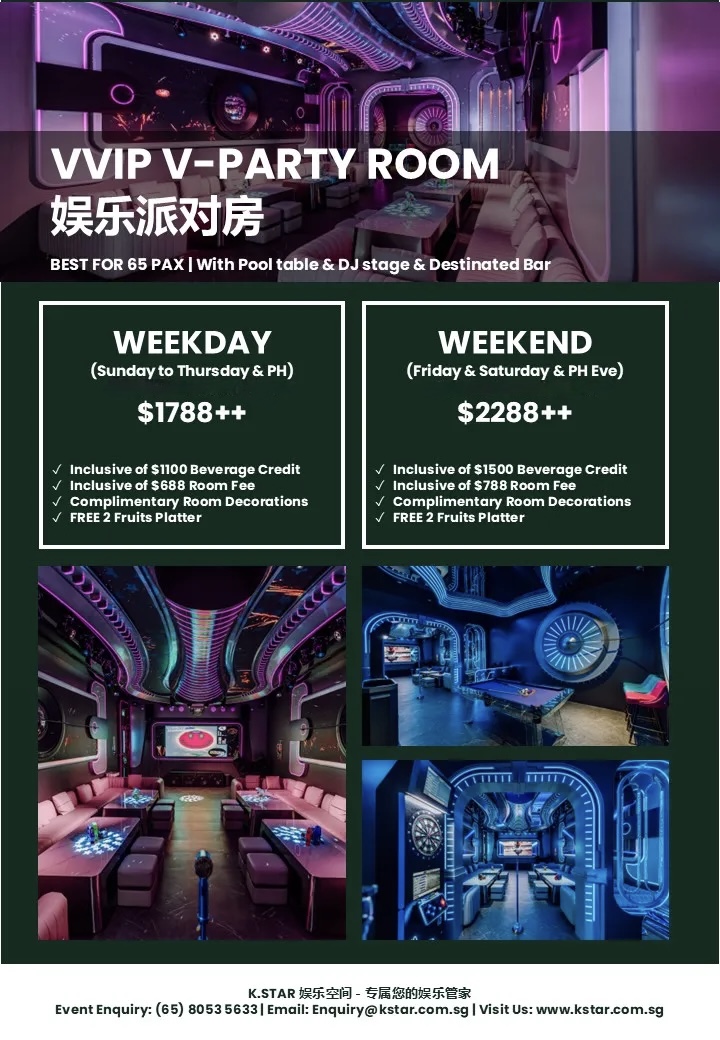 V-Party Room @ Orchard Central ~65 Pax