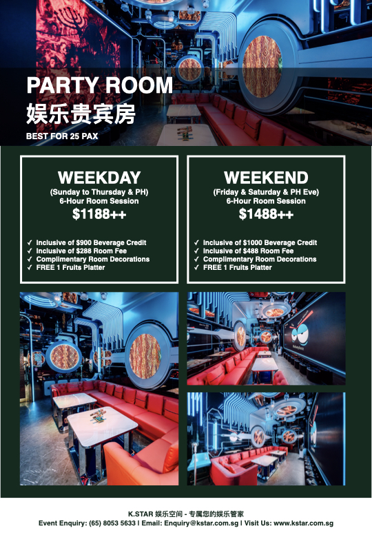 Party Room @ Orchard Central ~25 Pax