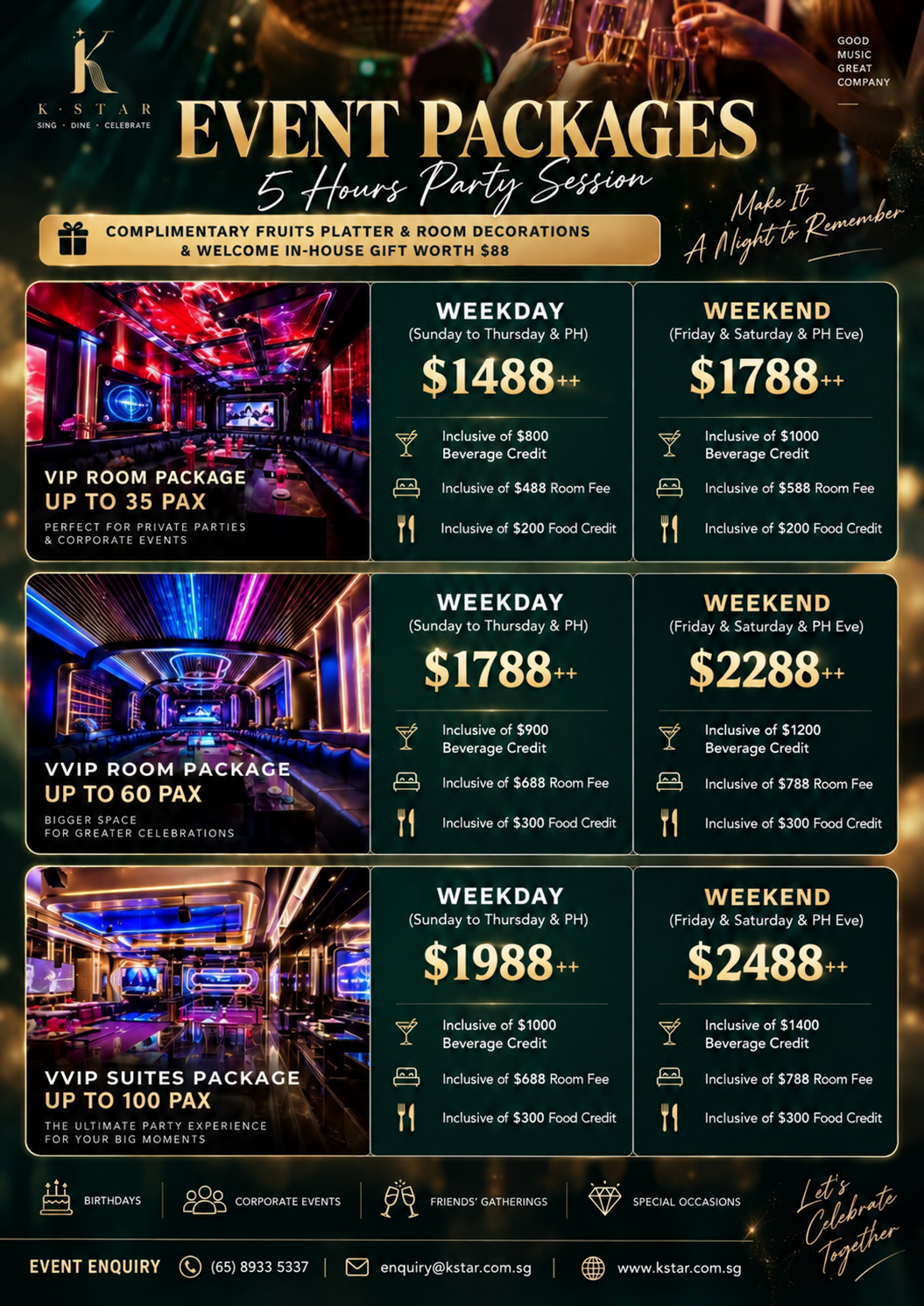 Corporate/Private Events 